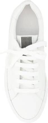 BRUNELLO CUCINELLI Sneakers met glinsterende juweel en platte zool White Dames