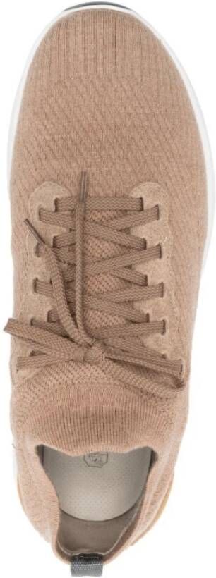 Brunello Cucinelli Sneakers met veters en logo detail