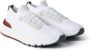 BRUNELLO CUCINELLI Katoenen gebreide sneakers met leren details White Heren - Thumbnail 4
