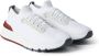 BRUNELLO CUCINELLI Katoenen gebreide sneakers met leren details White Heren - Thumbnail 3