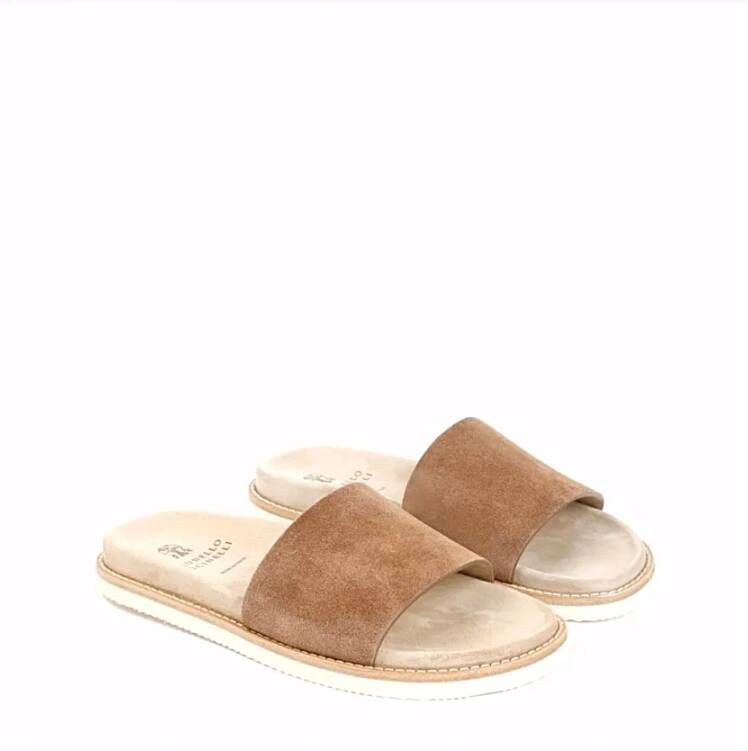 Brunello Cucinelli Stijlvolle Slippers voor Dagelijks Comfort