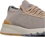 BRUNELLO CUCINELLI Gebreide Sneakers met Rubberen Logo Detail Gray Heren - Thumbnail 4