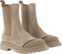 BRUNELLO CUCINELLI Suede Chelsea Boot met Precious Detail Beige Dames - Thumbnail 4