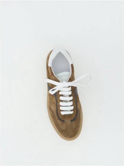 Brunello Cucinelli Suède Leren Sneakers met Kralendetail