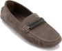 BRUNELLO CUCINELLI Tijdloze suède mocassins met juweeldetail Brown Dames - Thumbnail 3