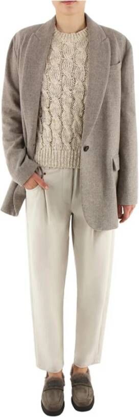 Brunello Cucinelli Velours Suède Ballerina`s