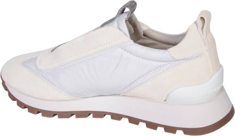 Brunello Cucinelli Witte Beaded Sneakers Aw24