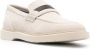 Brunello Cucinelli Witte Leren Suède Instappers Slip-On Schoenen - Thumbnail 2