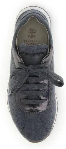 Brunello Cucinelli Wollen Sneakers Aw25 Gemaakt in Italië