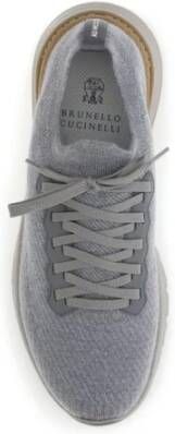 Brunello Cucinelli Wollen Sneakers met Vetersluiting en Enkel Sok