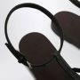 Brunello Cucinelli Zwarte Lage Sandalen met Basso Stijl - Thumbnail 2