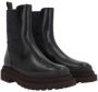 BRUNELLO CUCINELLI Zwarte Leren Elastische Zijlaarzen Black Dames - Thumbnail 6