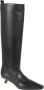 BRUNELLO CUCINELLI Zwarte Leren Kniehoge Kitten Heel Laarzen Black Dames - Thumbnail 7