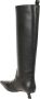 BRUNELLO CUCINELLI Zwarte Leren Kniehoge Kitten Heel Laarzen Black Dames - Thumbnail 8