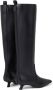 BRUNELLO CUCINELLI Zwarte Leren Kniehoge Kitten Heel Laarzen Black Dames - Thumbnail 3