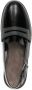 Brunello Cucinelli Zwarte leren slingback loafers met kettingdetail - Thumbnail 2