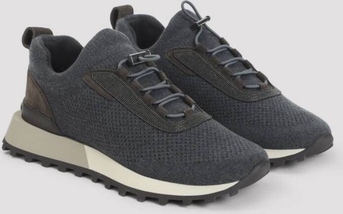 Brunello Cucinelli Zwarte Sneakers voor Vrouwen Aw25