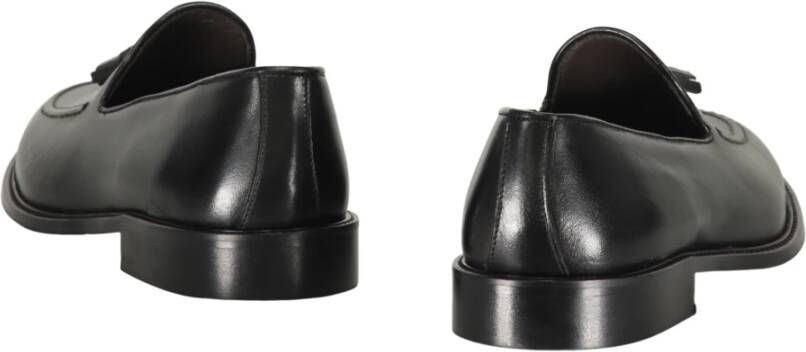 Bruno Magli Kalfsleren Loafers met Kwastjes Black Heren