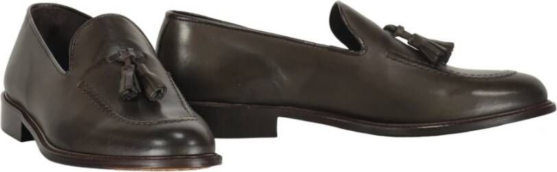 Bruno Magli Kalfsleren Loafers met Kwastjes Brown Heren