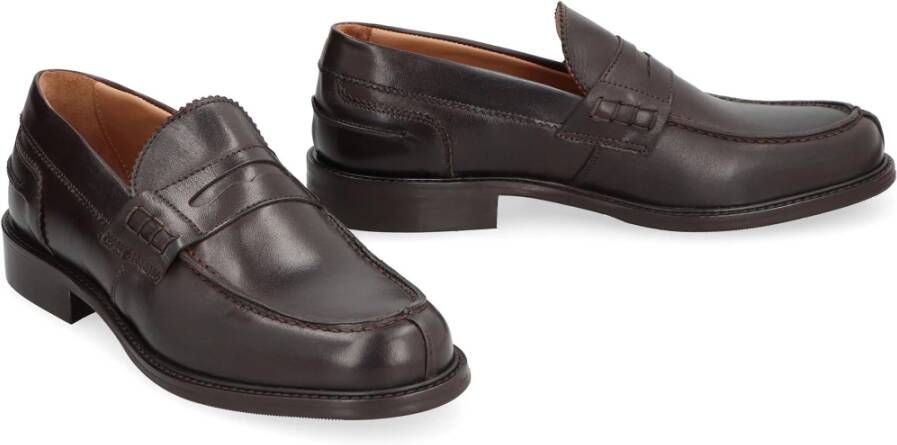 Bruno Magli Klassieke kalfsleren loafers Brown Heren