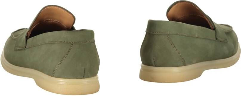 Bruno Magli Klassieke leren loafers Green Heren