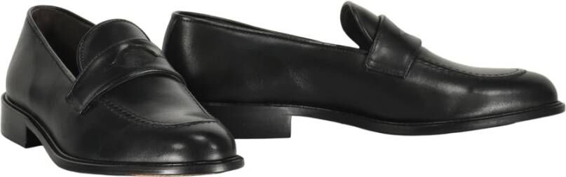 Bruno Magli Klassieke leren pennyloafers Black Heren