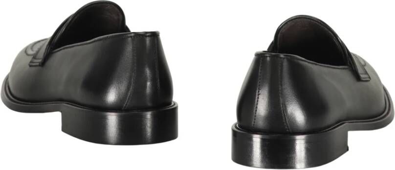 Bruno Magli Klassieke leren pennyloafers Black Heren