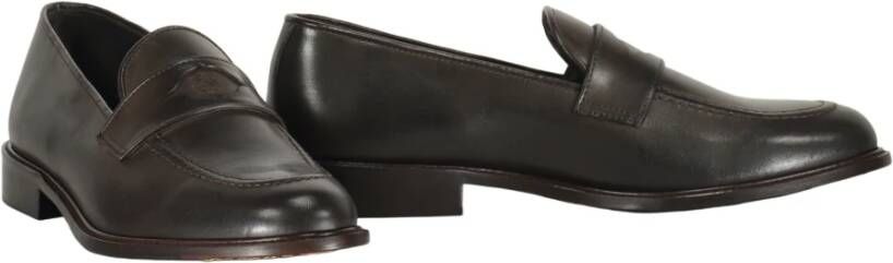 Bruno Magli Klassieke leren pennyloafers Brown Heren