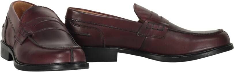 Bruno Magli Klassieke leren pennyloafers Red Heren