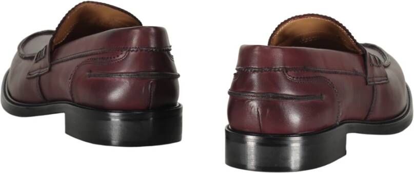 Bruno Magli Klassieke leren pennyloafers Red Heren