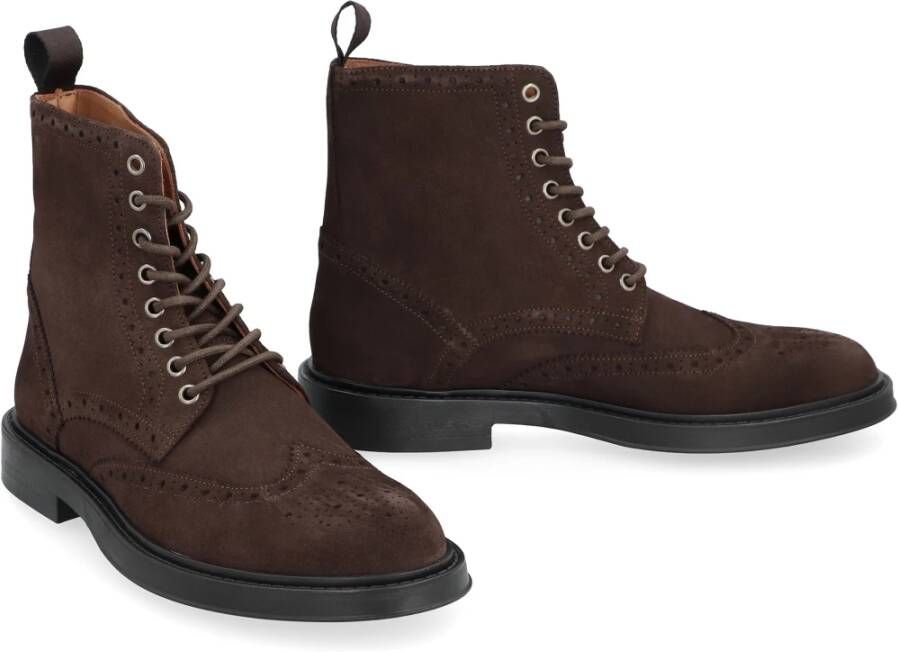 Bruno Magli Klassieke leren veterschoenen Brown Heren