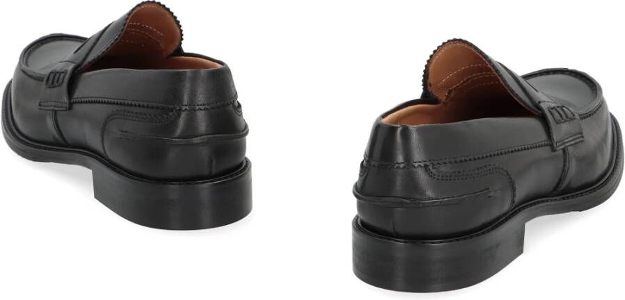 Bruno Magli Klassieke penny bar loafers van kalfsleer Black Heren