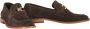 Bruno Magli Suède Kalfsleren Penny Loafers Brown Heren - Thumbnail 2
