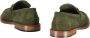 Bruno Magli Suède Kalveren Penny Bar Loafers Green Heren - Thumbnail 3