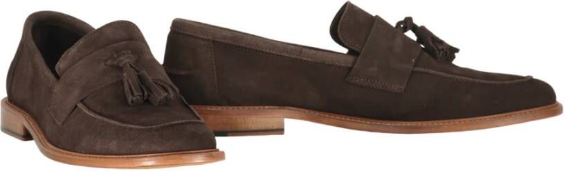 Bruno Magli Tassel Kalfsleren Loafers Brown Heren