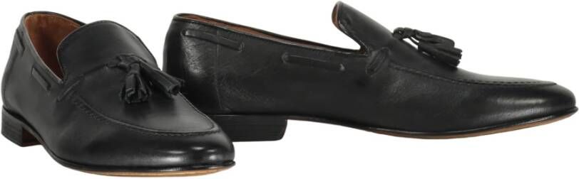 Bruno Magli Tassel Kalveren Loafers Black Heren