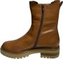 Bruno Premi Leren enkellaarzen rubberen zool rits Brown Dames - Thumbnail 2