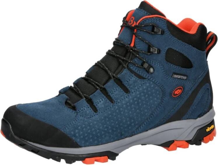 Brütting Blauwe Heren Wandelschoenen Veloursleer