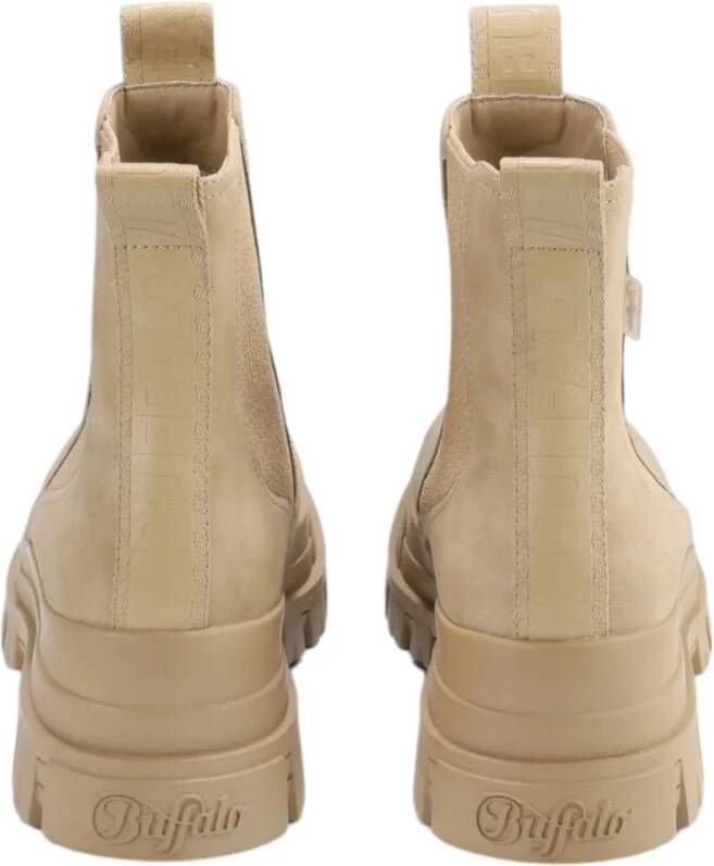 Buffalo Chelsea Mid-vegan Nubuck Beige Laarzen Beige Dames