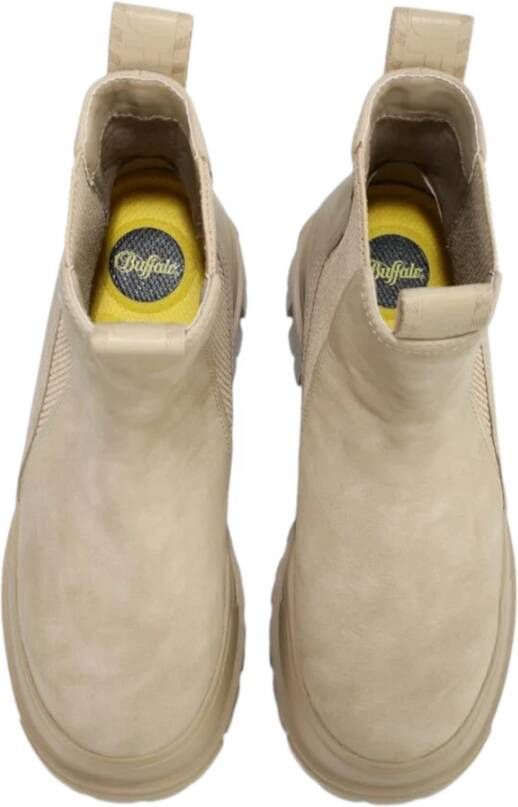 Buffalo Chelsea Mid-vegan Nubuck Beige Laarzen Beige Dames