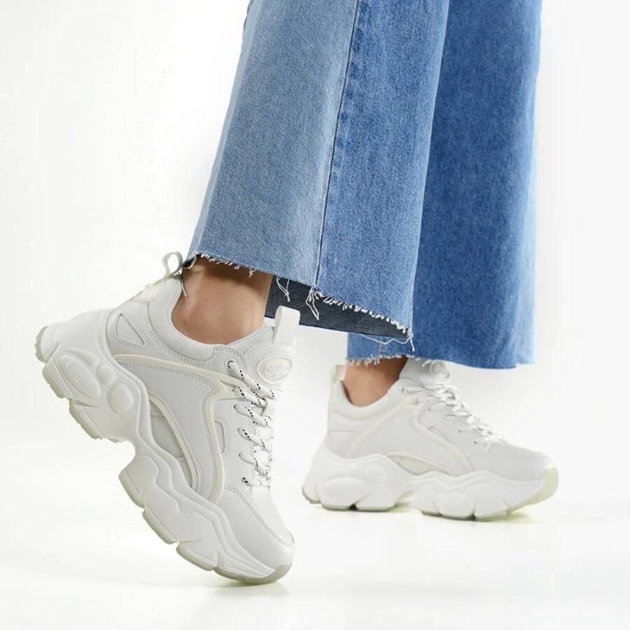 Buffalo Chunky Witte Sneaker White Dames