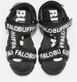 Buffalo Sandalo cld tec zeppa tessuto Ds22Bf02 Bn16020681 Zwart Dames - Thumbnail 7