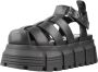 Buffalo Vrouwensandalen van veganistisch nappa Ava Fisher Zwart Dames - Thumbnail 8