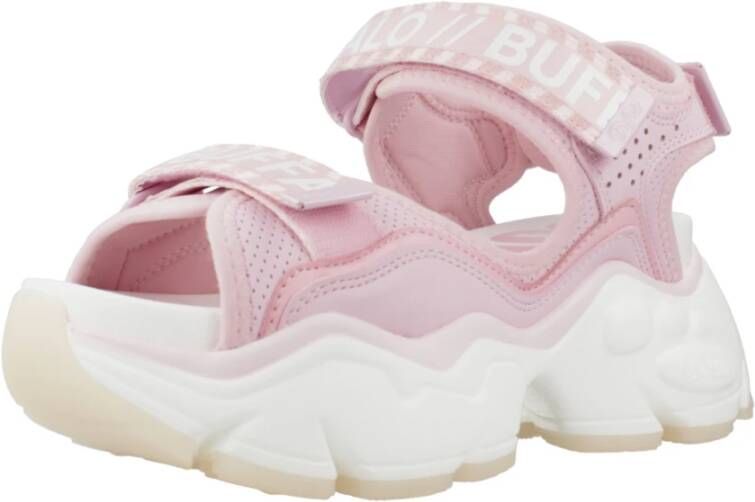 Buffalo Flat Sandals Pink Dames