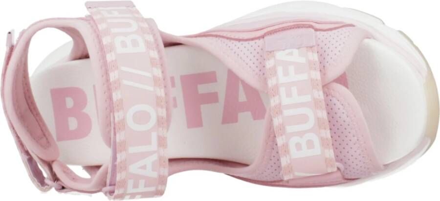 Buffalo Flat Sandals Pink Dames