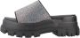 Buffalo Glam Slide Wedges Black Dames - Thumbnail 6