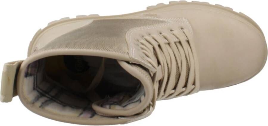 Buffalo Middelhoge Veterschoenen in Asfalt Brown Dames