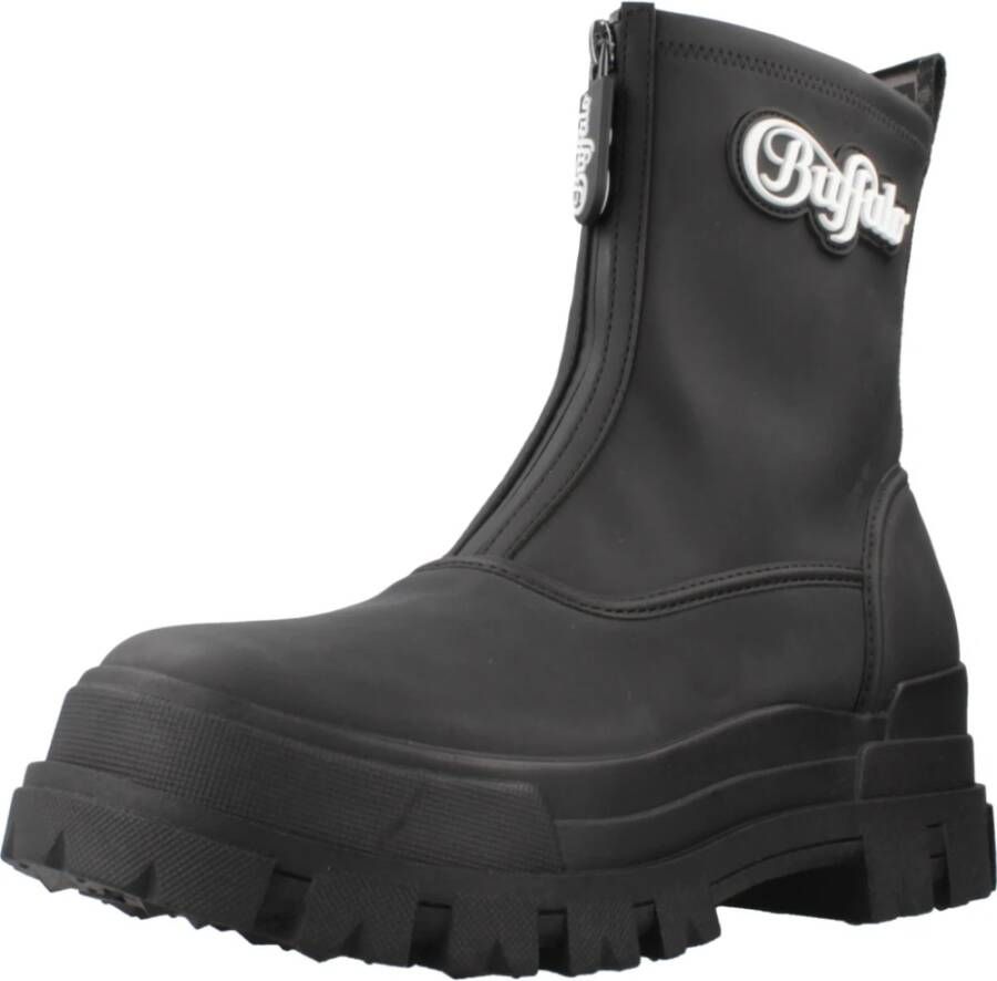 Buffalo Regenrits Enkellaarzen Black Dames