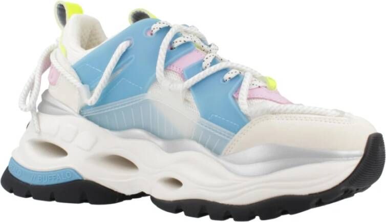 Buffalo Stijlvolle Vetersneakers voor Vrouwen Multicolor Dames