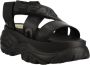 Buffalo Zwarte klassieke sandalen met rubberen zool Black Dames - Thumbnail 3